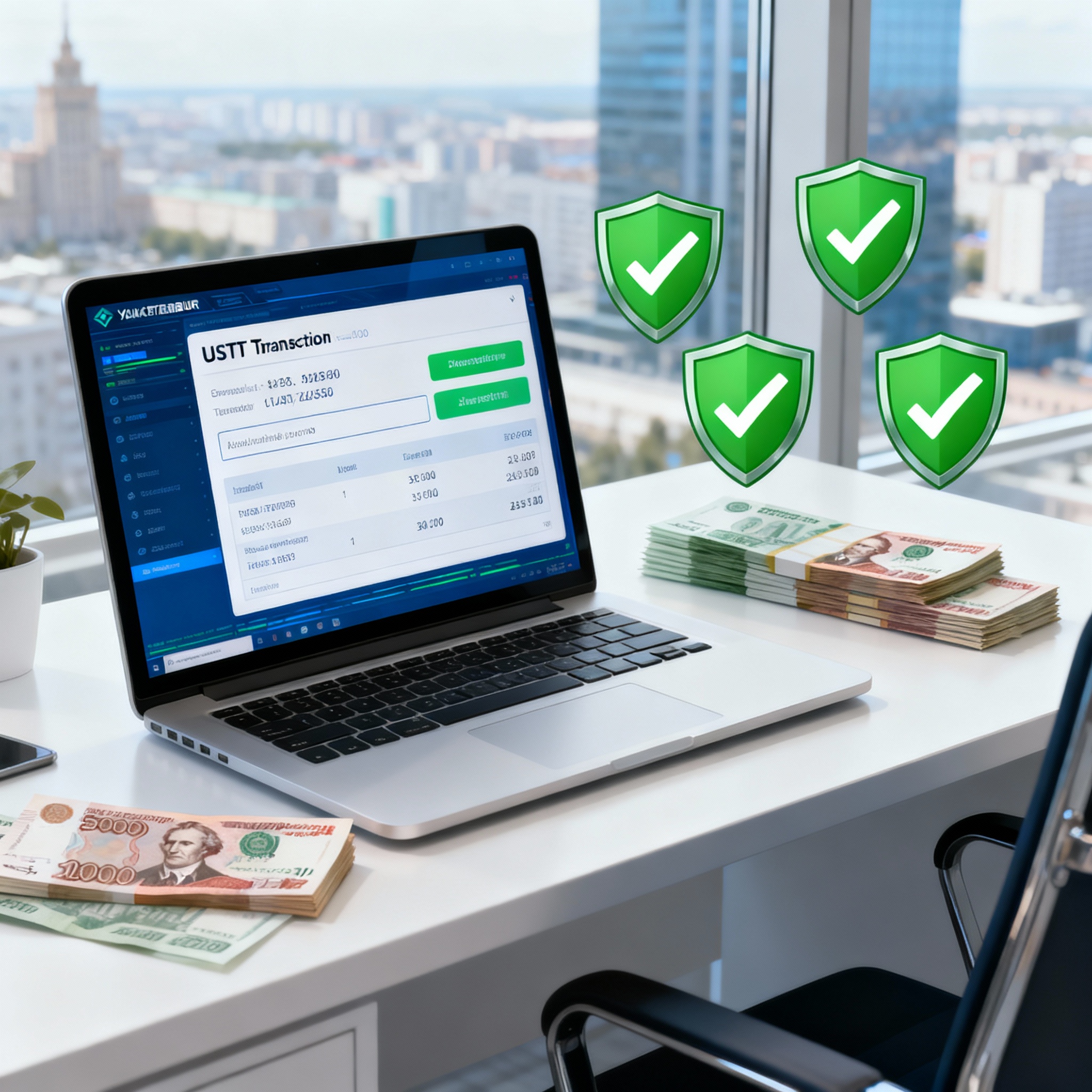 Офис обмена криптовалюты USDT в бизнес-центре Екатеринбурга